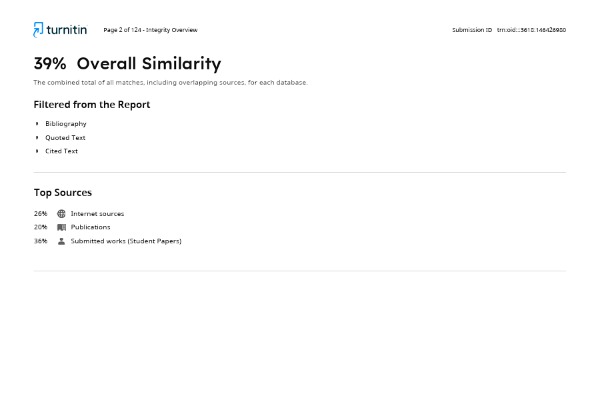 Turnitin new version report